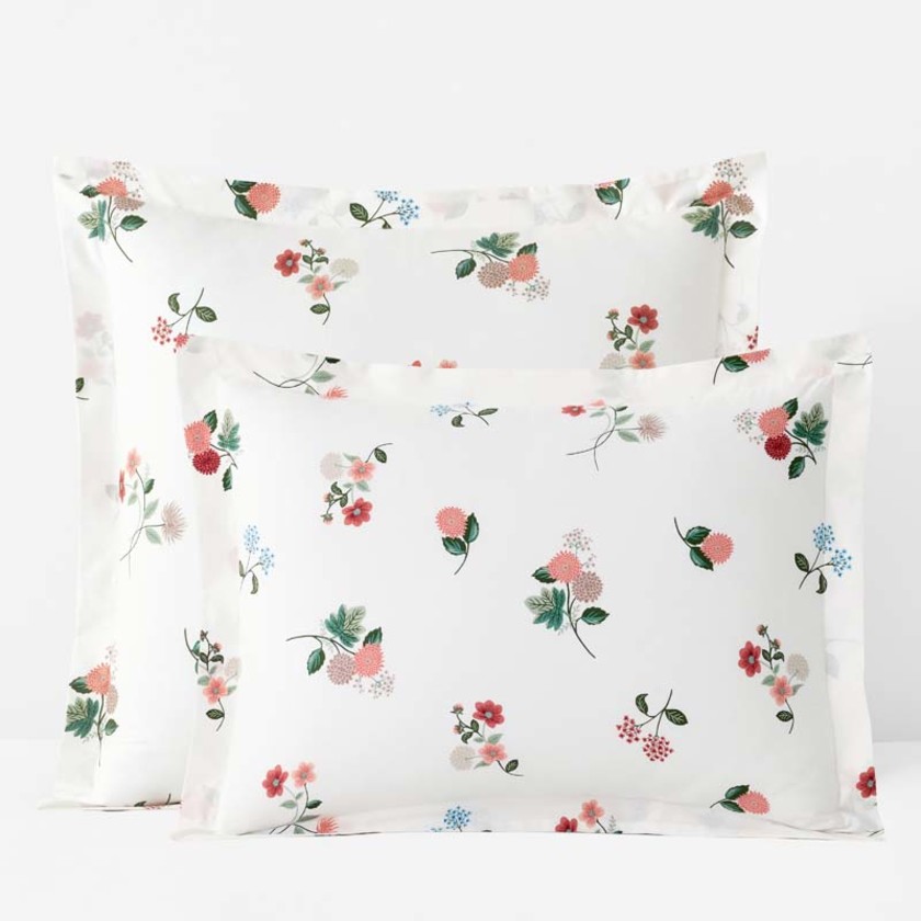 Ditsy Dahlia Classic Cool Cotton Percale Sham