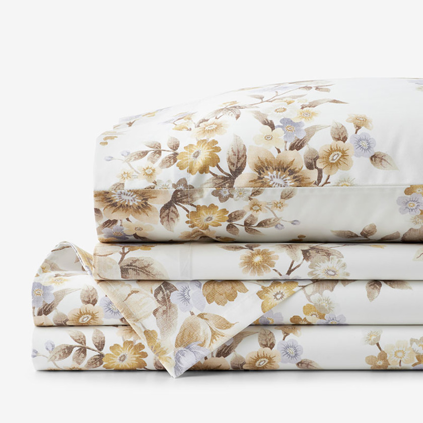 Primrose Bloom Premium Smooth Wrinkle-Free Sateen Bed Sheet Set