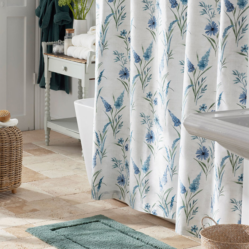 Nature's Vine Classic Smooth Sateen Shower Curtain - White Multi,White Multi