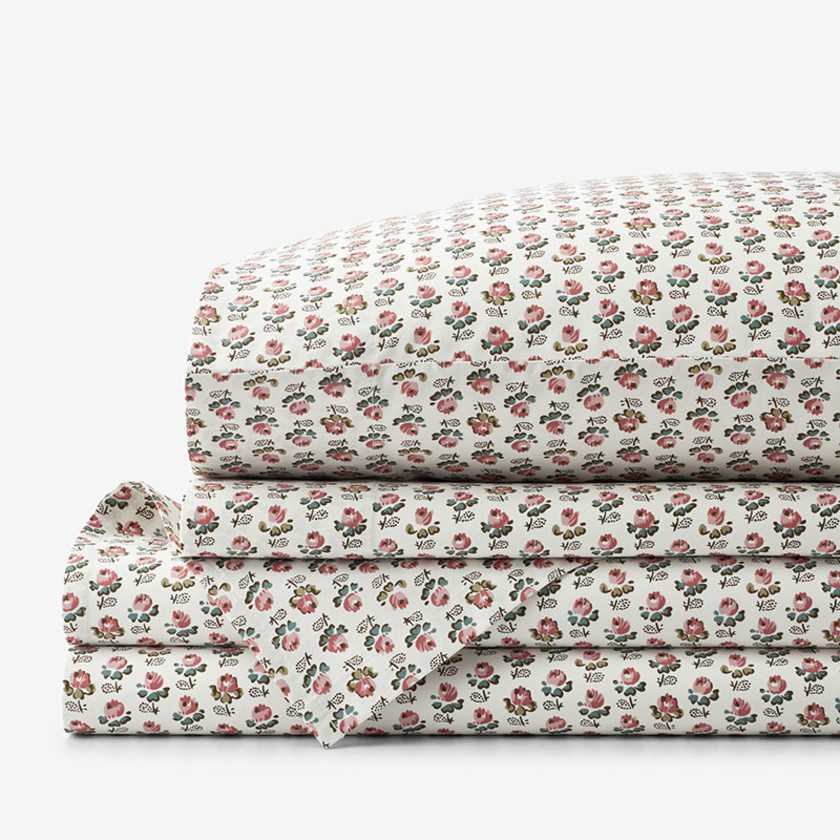 Veena Premium Smooth Sateen Bed Sheet Set