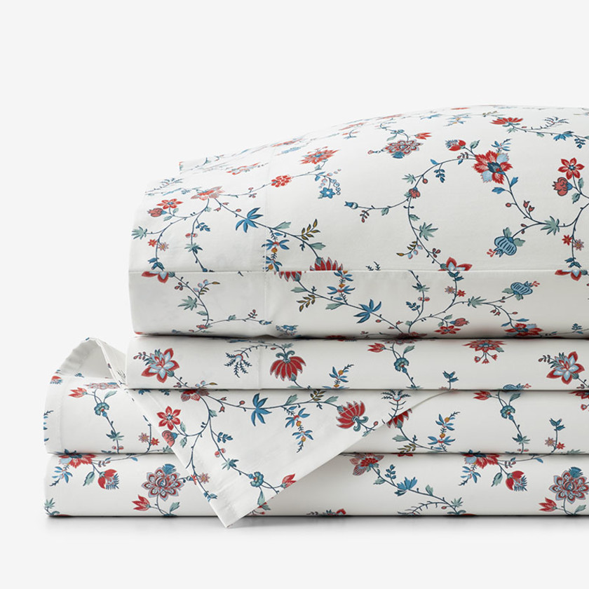 Sheena Premium Smooth Sateen Bed Sheet Set