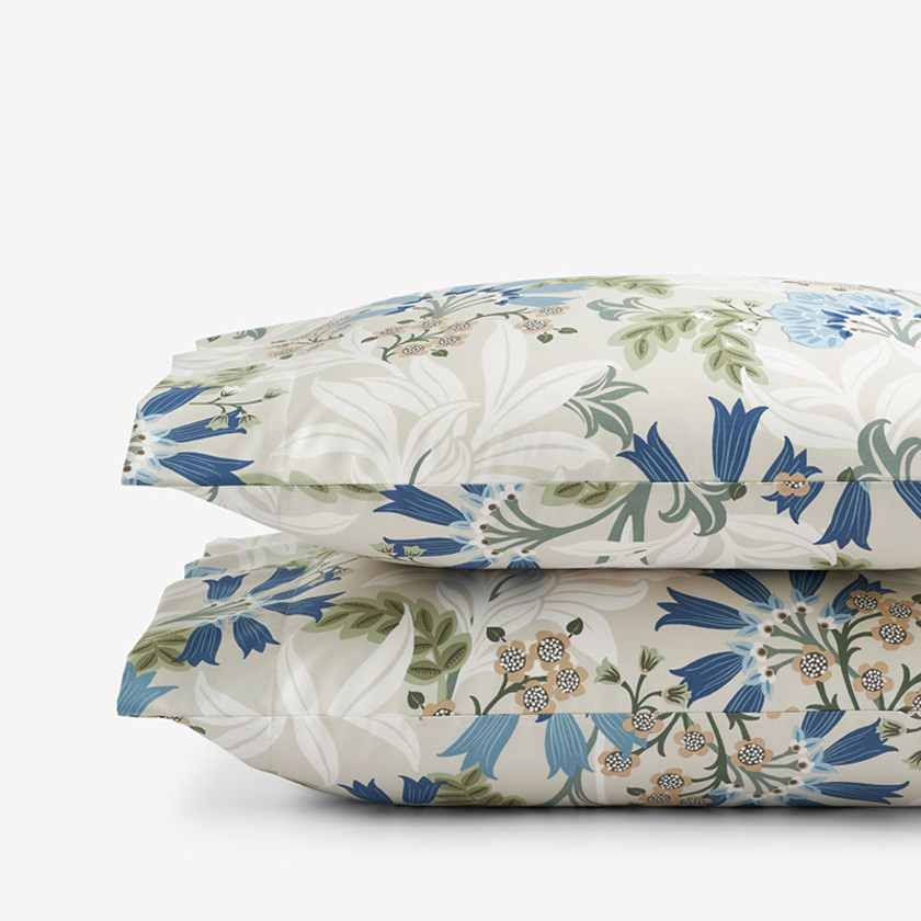 Lilia Floral Premium Smooth Wrinkle-Free Sateen Pillowcase Set