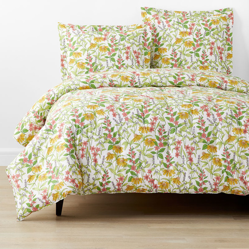 Coneflower Patch Classic Cool Cotton Percale Comforter