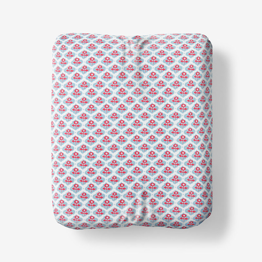 Mini Garden Classic Cool Cotton Percale Fitted Bed Sheet