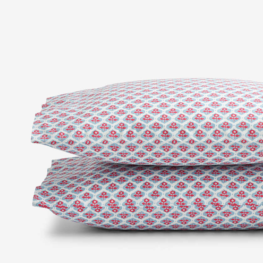 Mini Garden Classic Cool Cotton Percale Pillowcase Set