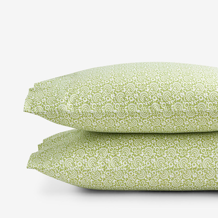 Mini Garden Classic Cool Cotton Percale Pillowcase Set