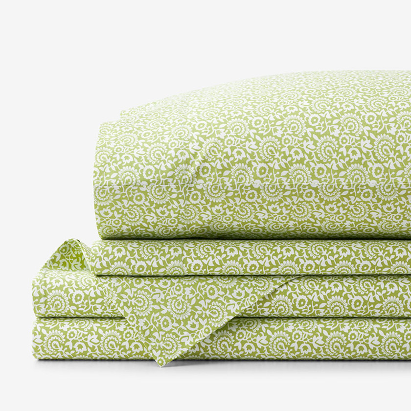 Mini Garden Classic Cool Cotton Percale Bed Sheet Set