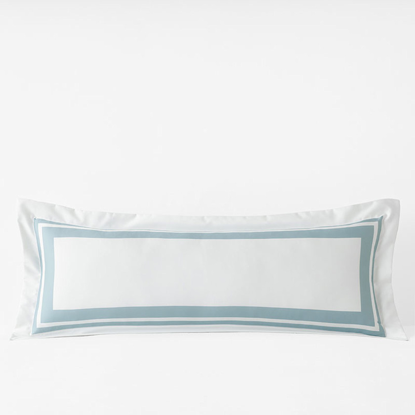 Double Border Premium Smooth Supima&reg; Cotton Wrinkle-Free Sateen Decorative Lumbar Pillow Cover