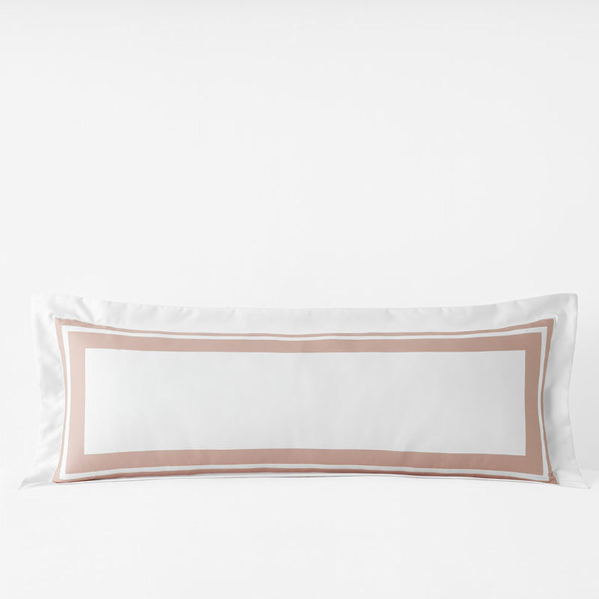 Double Border Premium Smooth Supima&reg; Cotton Wrinkle-Free Sateen Decorative Lumbar Pillow Cover