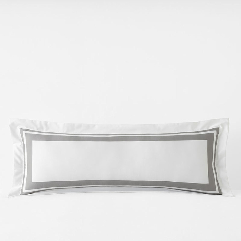 Double Border Premium Smooth Supima&reg; Cotton Wrinkle-Free Sateen Decorative Lumbar Pillow Cover