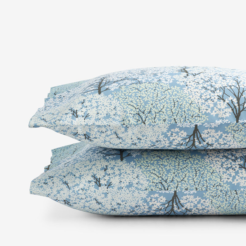 Blooming Trees Classic Smooth Sateen Pillowcase Set