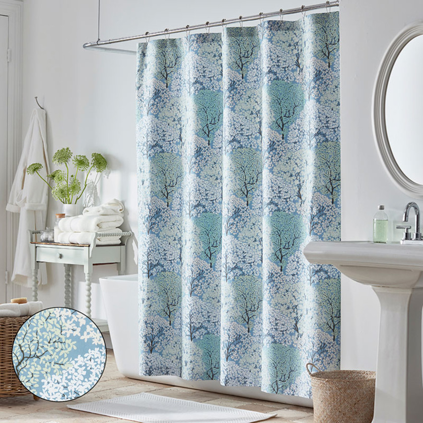Blooming Trees Classic Smooth Sateen Shower Curtain