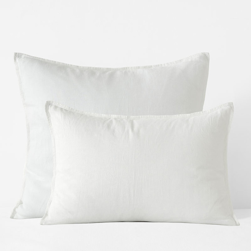 Premium Breathable Washed Linen Solid Sham
