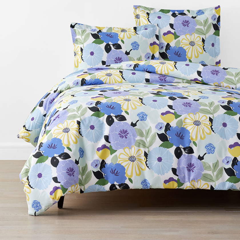 Floral Harmony Classic Cool Cotton Percale Duvet Cover