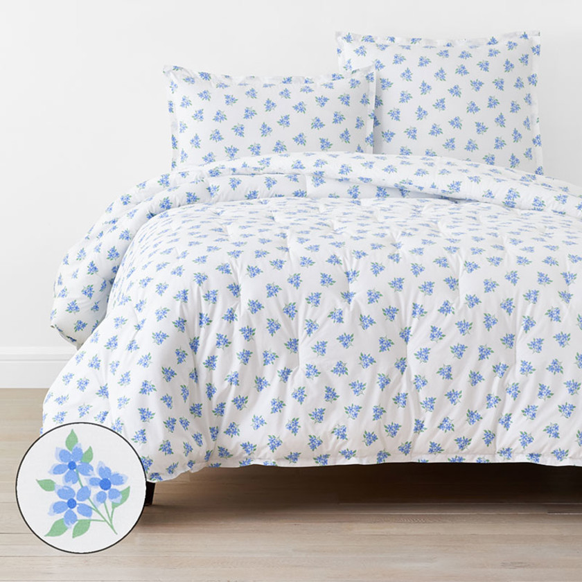Sunshine & Blooms Classic Cool Cotton Percale Comforter