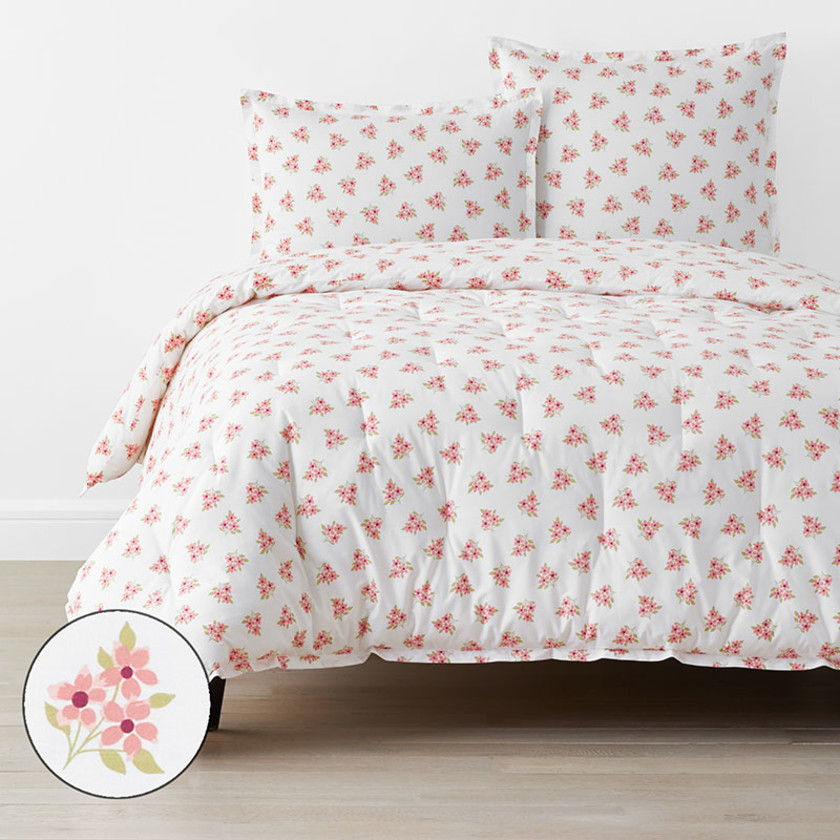 Sunshine & Blooms Classic Cool Cotton Percale Comforter