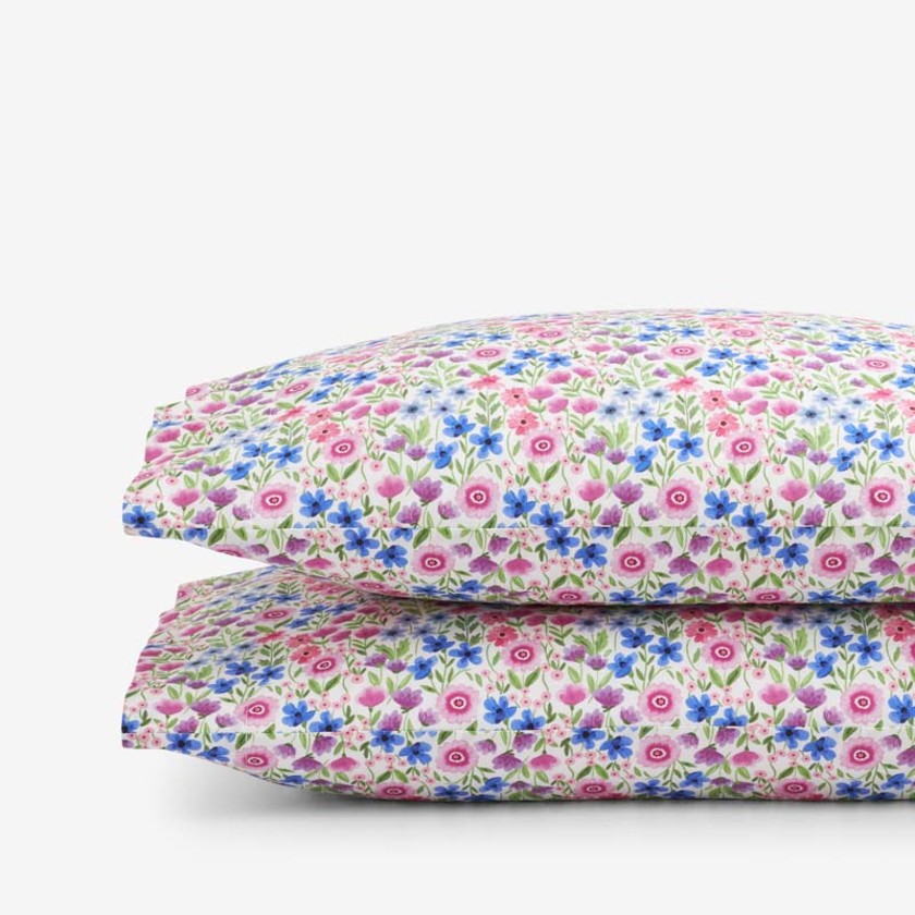 Joy Garden Classic Cool Organic Cotton Percale Pillowcase Set