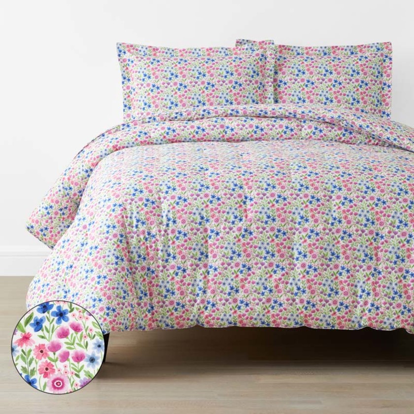 Joy Garden Classic Cool Organic Cotton Percale Comforter Set