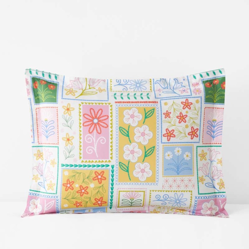 Stitch and Bloom Classic Cool Organic Cotton Percale Sham