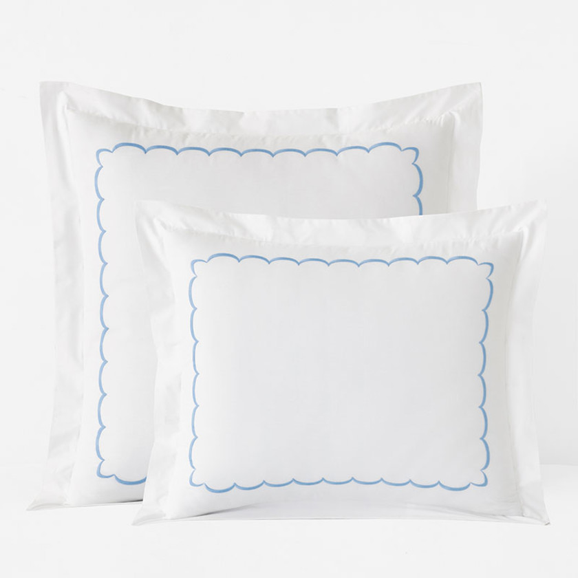 Scallop Classic Cool Cotton Percale Sham