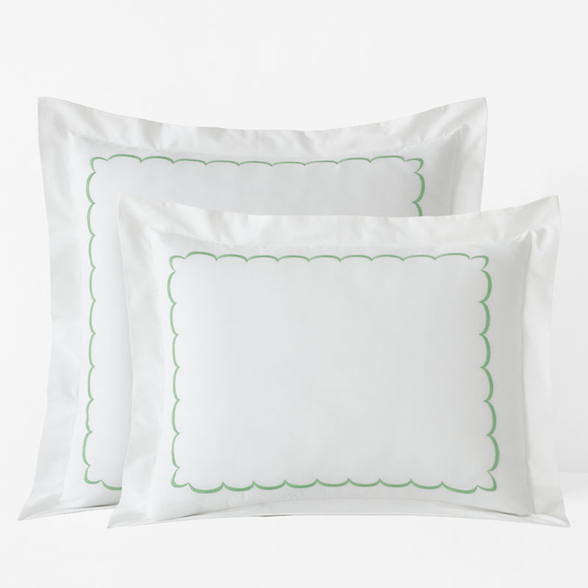 Scallop Classic Cool Cotton Percale Sham