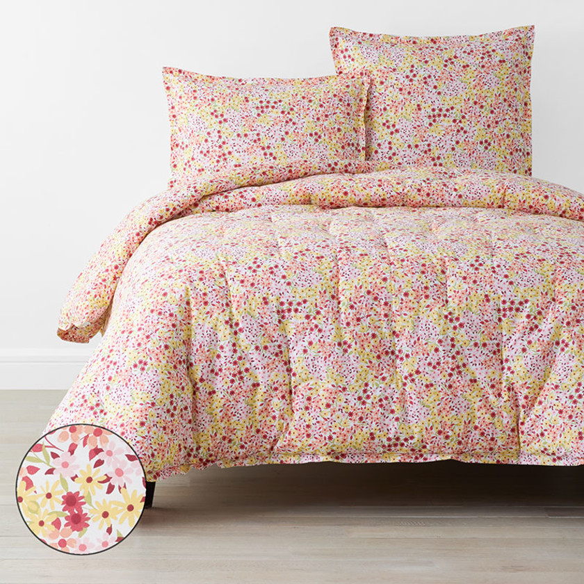 Sunshine & Blooms Classic Cool Cotton Percale Comforter