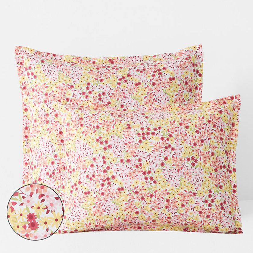 Sunshine & Blooms Classic Cool Cotton Percale Sham