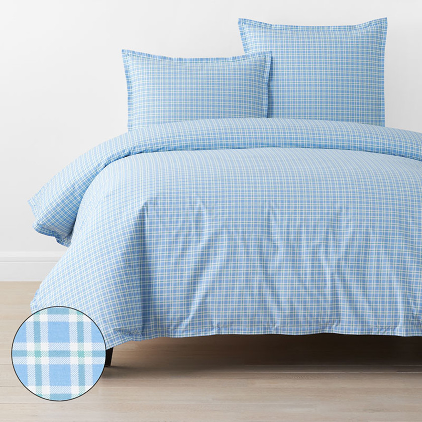 Sunshine & Blooms Classic Cool Cotton Percale Duvet Cover