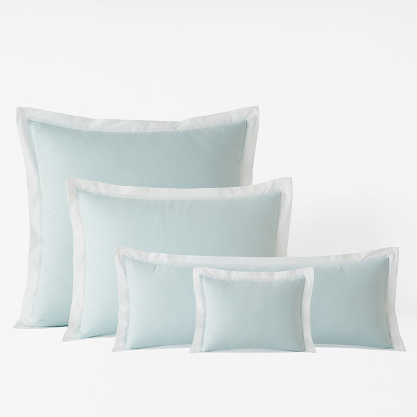 Solid Border Classic Cool Cotton Percale Sham