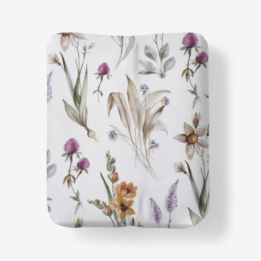 Stem Florals Premium Smooth Wrinkle-Free Sateen Fitted Bed Sheet