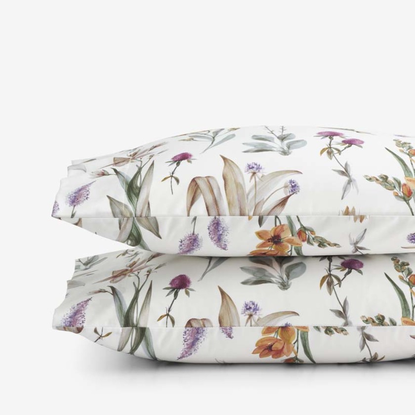 Stem Florals Premium Smooth Wrinkle-Free Sateen Pillowcase Set