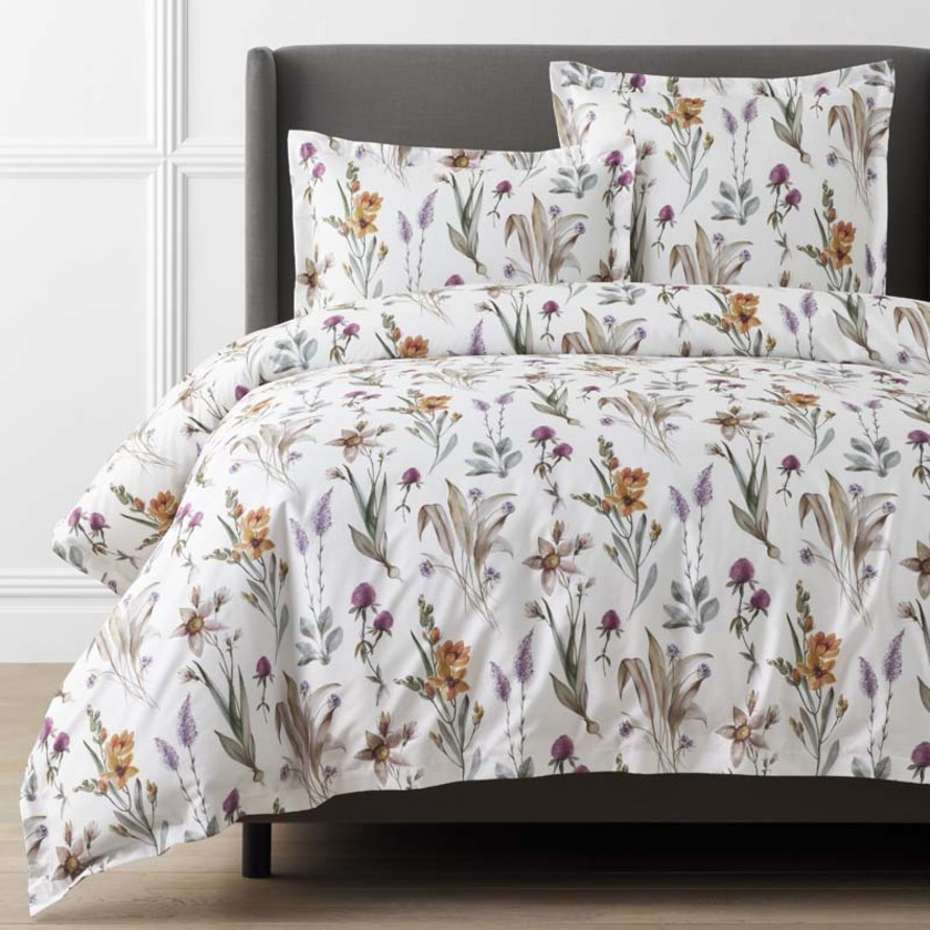 Stem Florals Premium Smooth Wrinkle-Free Sateen Duvet Cover