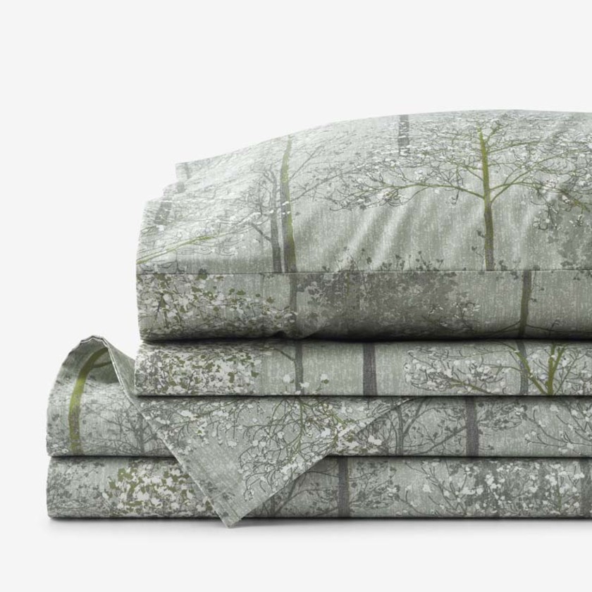 Enchanted Trees Premium Smooth Wrinkle-Free Sateen Bed Sheet Set