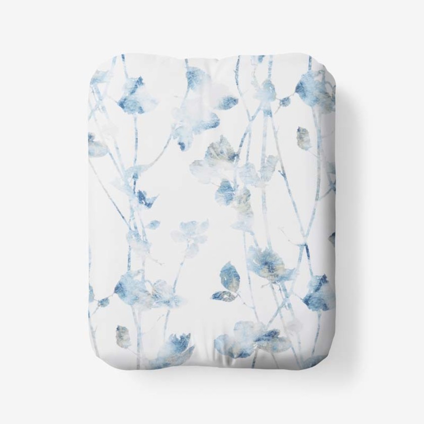 Garden Leaf Premium Smooth Wrinkle-Free Sateen Fitted Bed Sheet