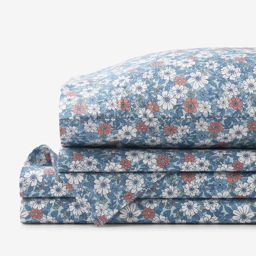 Julienne Classic Cool Cotton Percale Bed Sheet Set