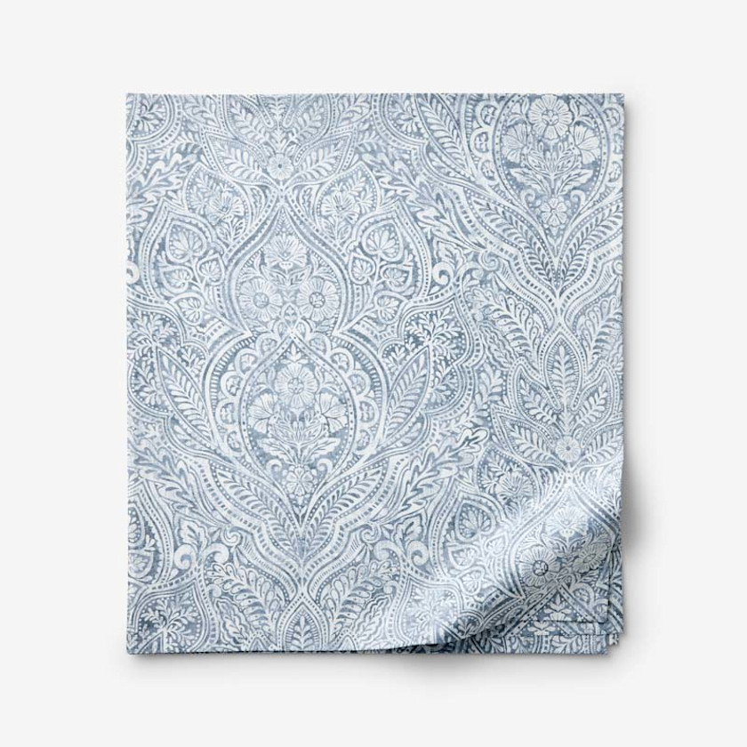 Paisley Grace Floral Premium Smooth Wrinkle-Free Sateen Flat Bed Sheet