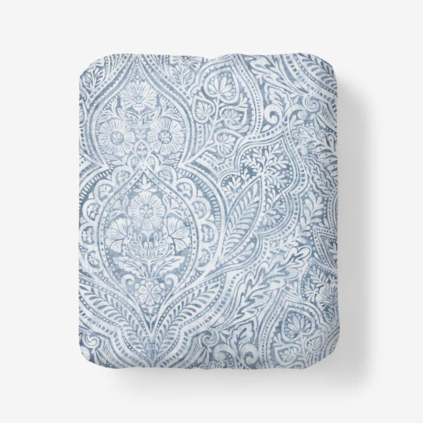 Paisley Grace Floral Premium Smooth Wrinkle-Free Sateen Fitted Bed Sheet