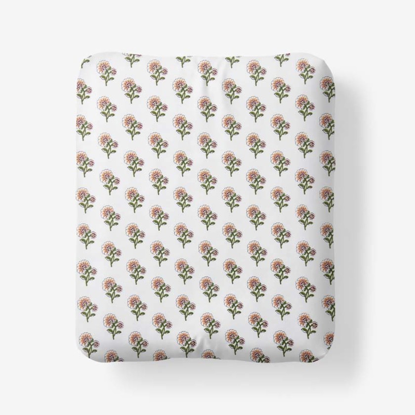 Suhana  Garment Washed Cotton Percale Fitted Bed Sheet