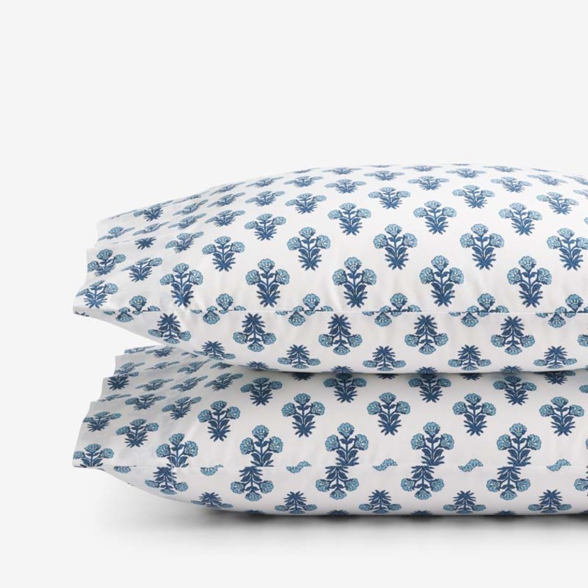 Suhana  Garment Washed Cotton Percale Pillowcase Set