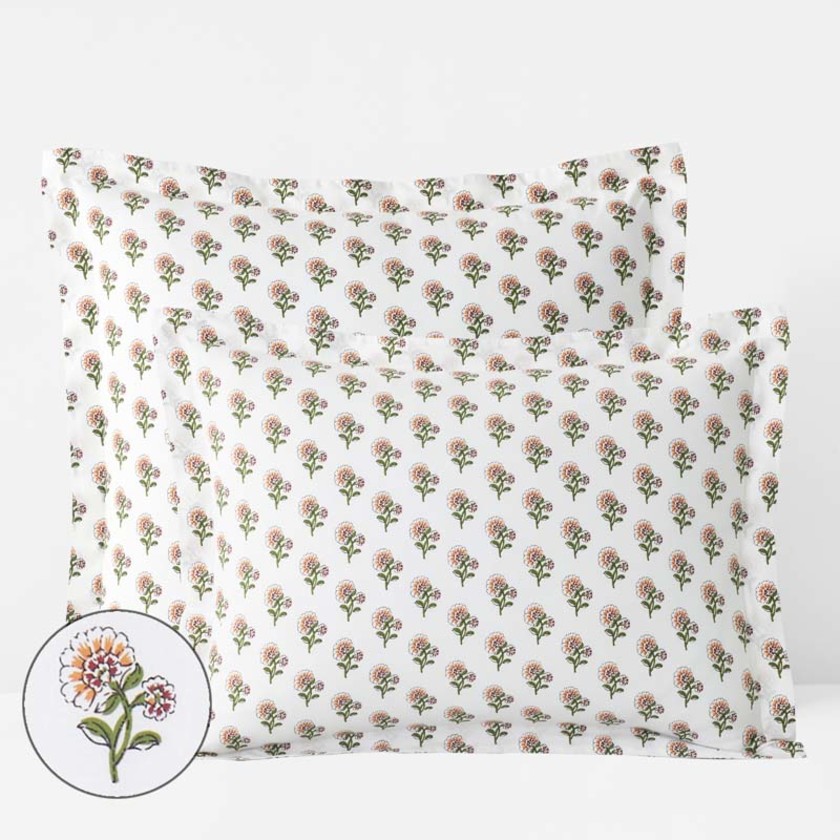 Suhana  Garment Washed Cotton Percale Sham