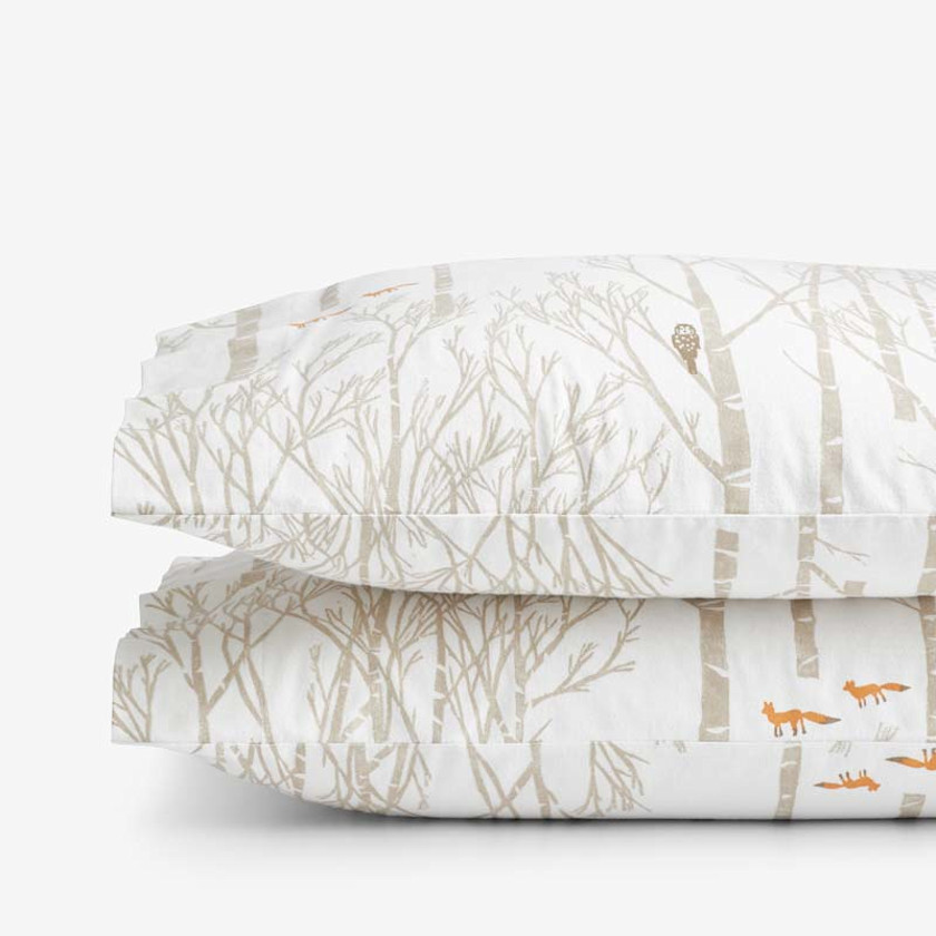 Holiday Print Classic Ultra-Cozy Cotton Velvet Flannel Pillowcase Set