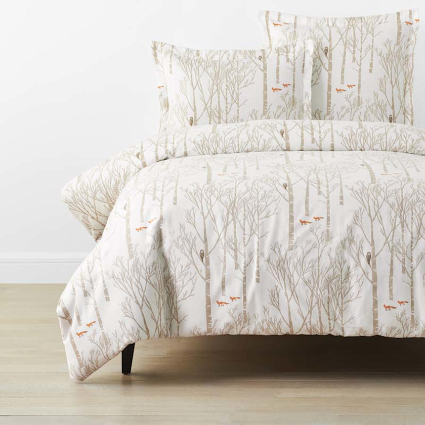 Holiday Print Classic Ultra-Cozy Cotton Velvet Flannel Duvet Cover