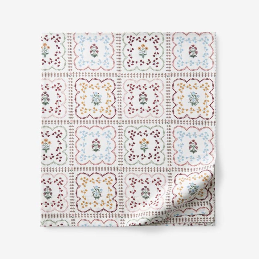 Lottie Classic Cool Cotton Percale Flat Bed Sheet