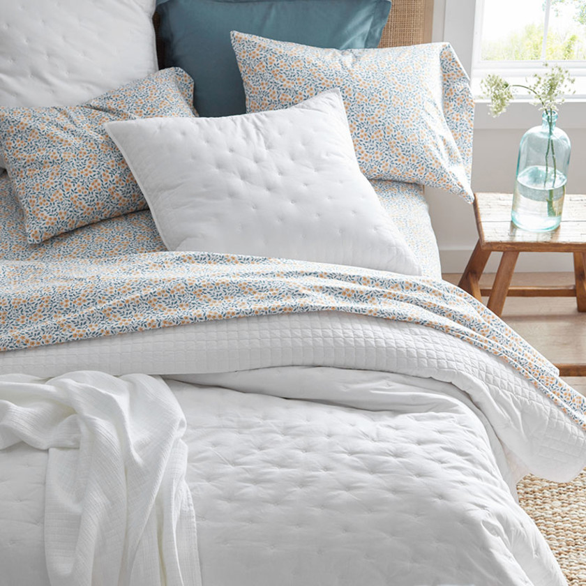 Pintuck Quilted Sham - White, Standard,White