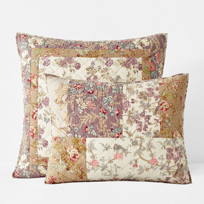 Flora Patchwork Quilted Sham