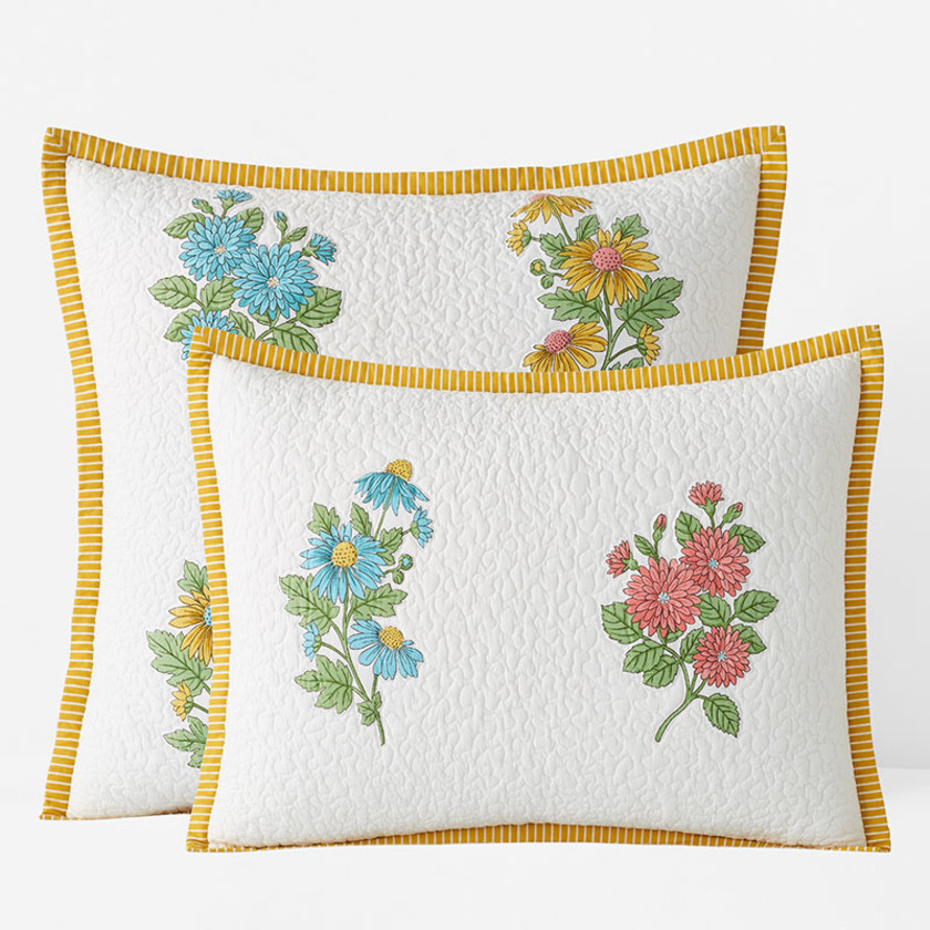 Lily Garden Quilted Sham