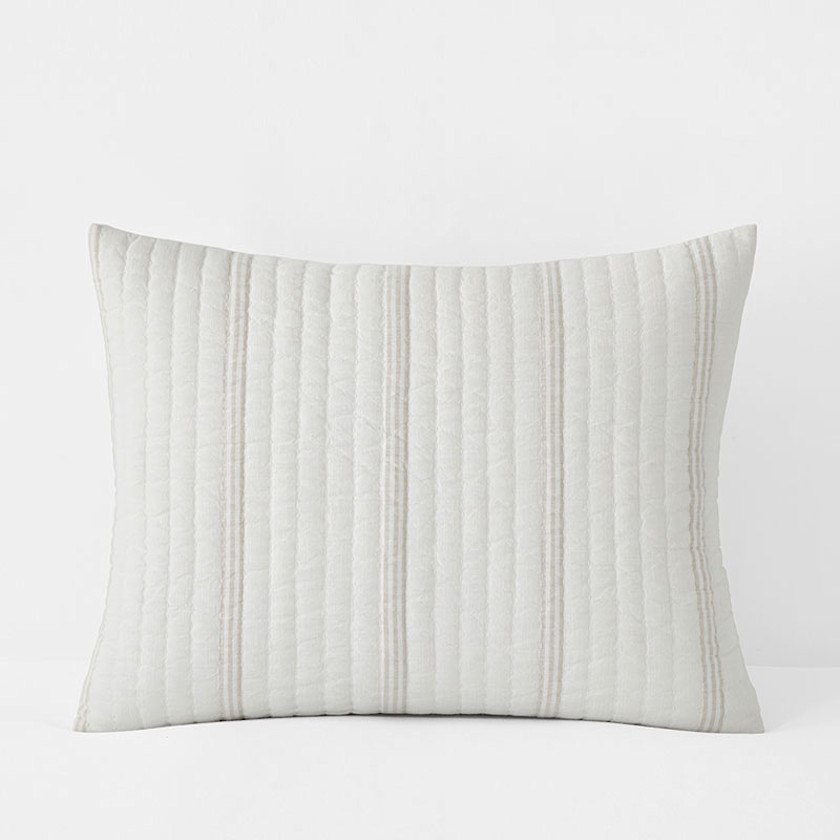 Stripe Quilted Sham
