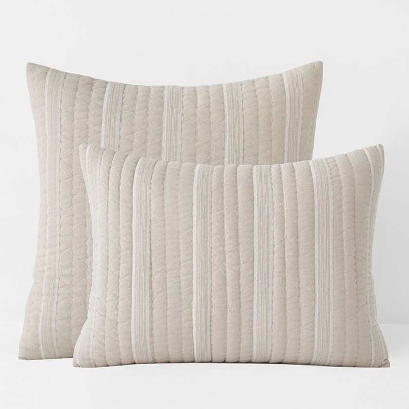 Stripe Quilted Sham