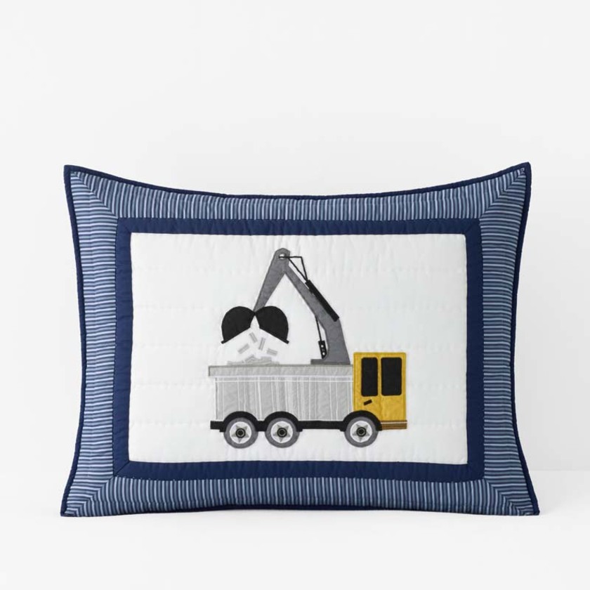 Construction Builders Quilted Sham