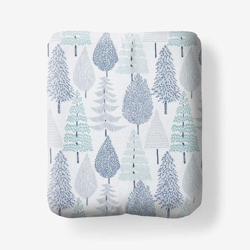 Holiday Print Classic Ultra-Cozy Cotton Velvet Flannel Fitted Bed Sheet